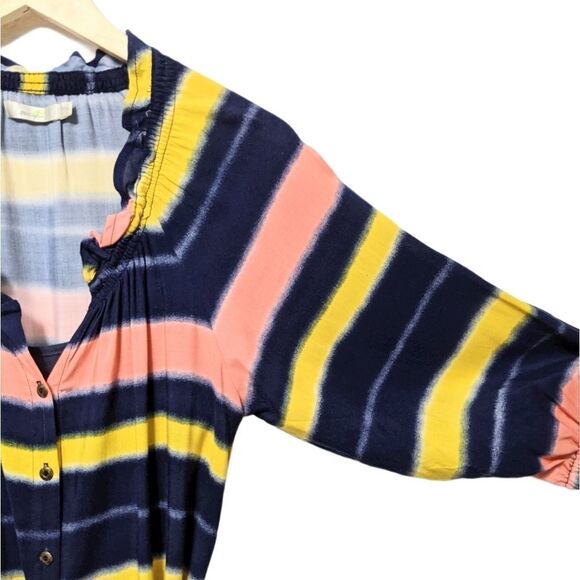 PORRIDGE Plains Ranger Striped Shirt Dress 2 - Picture 3 of 9